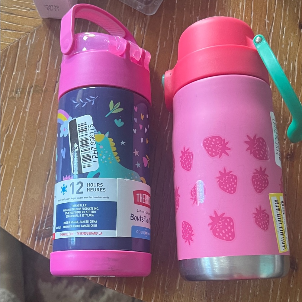 Thermos Kids Bottles with Dinosaur and Strawberry Designs cat & jack